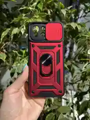 Красный чехол противоударный armors для Xiaomi Mi 11 Lite 4G и 5G и NE/Ми 11 Лайт с защитой камеры