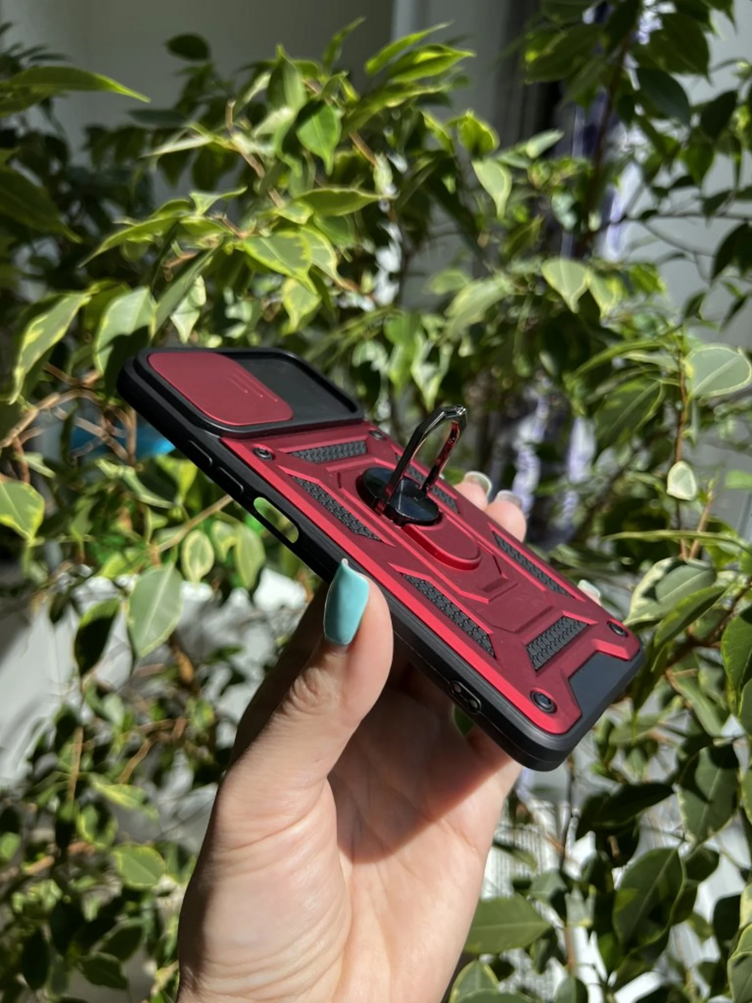 Красный чехол противоударный armors для Xiaomi Mi 11 Lite 4G и 5G и NE/Ми 11 Лайт с защитой камеры