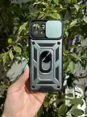 Зеленый чехол противоударный armors для Xiaomi Mi 11 Lite 4G и 5G и NE/Ми 11 Лайт с защитой камеры