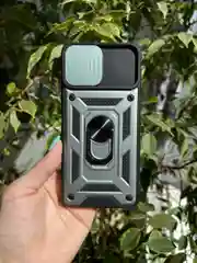 Зеленый чехол противоударный armors для Xiaomi Mi 11 Lite 4G и 5G и NE/Ми 11 Лайт с защитой камеры
