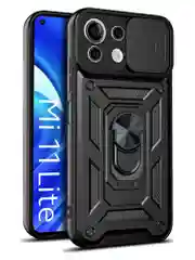 Черный чехол противоударный armors для Xiaomi Mi 11 Lite 4G и 5G и NE/Ми 11 Лайт с защитой камеры
