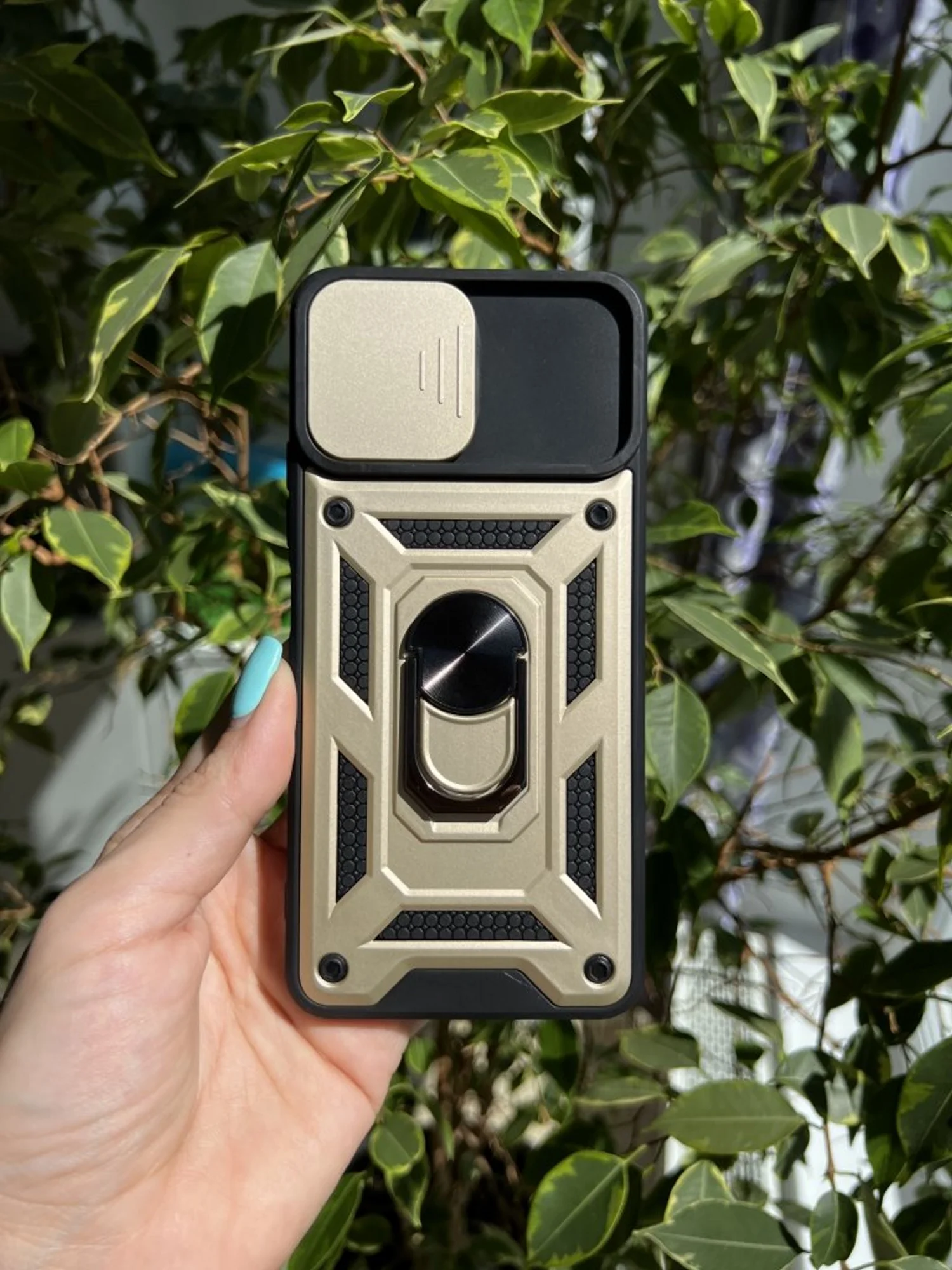 Золотой чехол противоударный armors для Xiaomi Mi 11 Lite 4G и 5G и NE/Ми 11 Лайт с защитой камеры