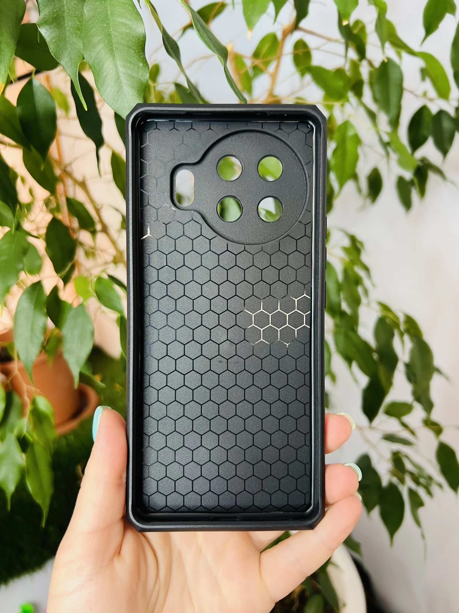 Серебряный чехол противоударный military для Tecno Spark 20 Pro Plus / Техно Спарк 20 Про +
