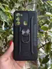 Черный чехол противоударный military для Tecno Spark 8C и Spark GO 2022/Техно 8С и Спарк ГО 2022