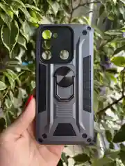 Серый чехол противоударный military для Tecno Spark 8C и Spark GO 2022/Техно 8С и Спарк ГО 2022