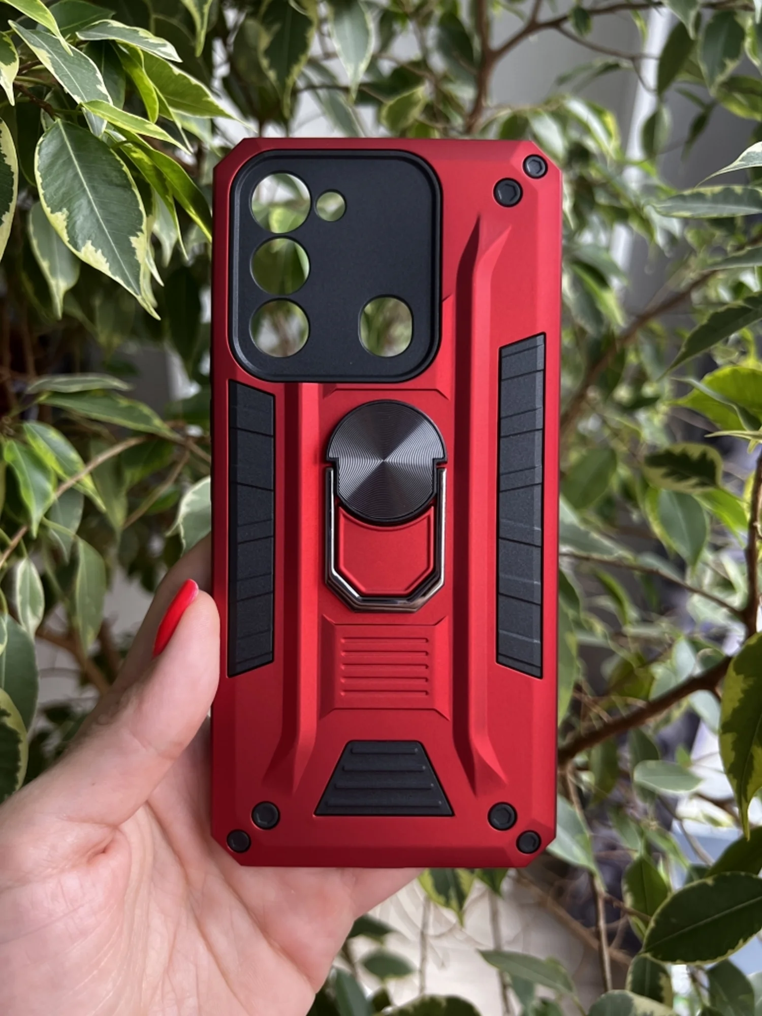 Красный чехол противоударный military для Tecno Spark 8C и Spark GO 2022/Техно 8С и Спарк ГО 2022