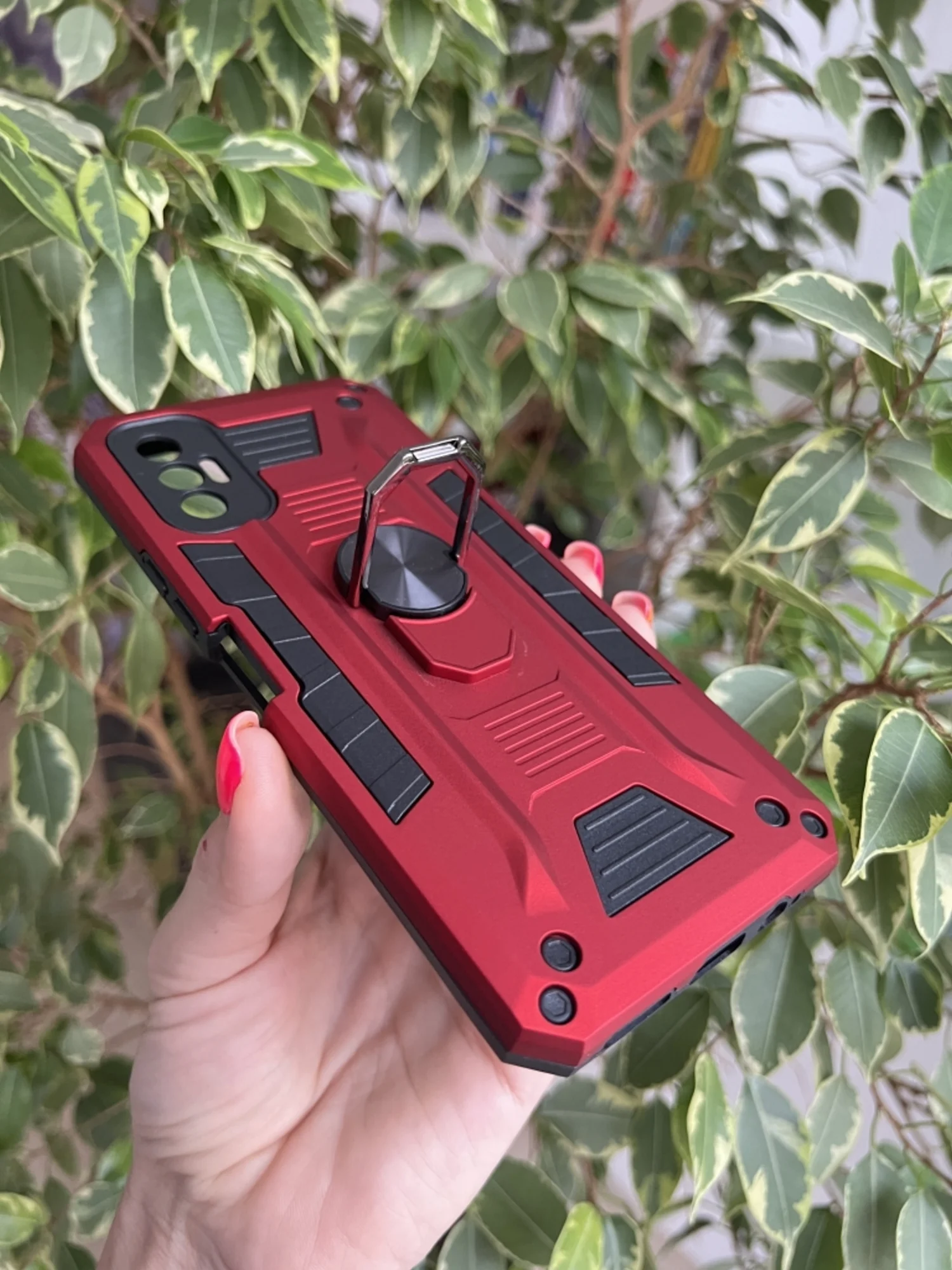Красный чехол противоударный military для Tecno Spark 8P / Техно Спарк 8Р