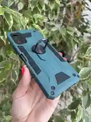 Тёмно-зелёный чехол противоударный military для Tecno Spark 8P / Техно Спарк 8Р