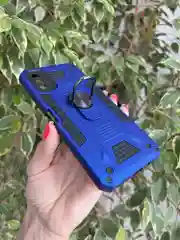 Синий чехол противоударный military для Tecno Spark 8P / Техно Спарк 8Р