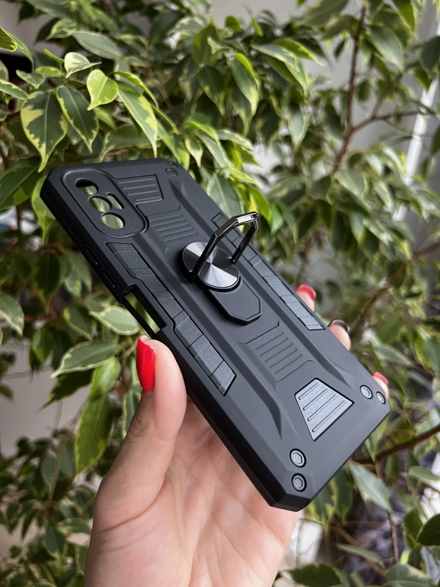 Черный чехол противоударный military для Tecno Spark 8P / Техно Спарк 8Р