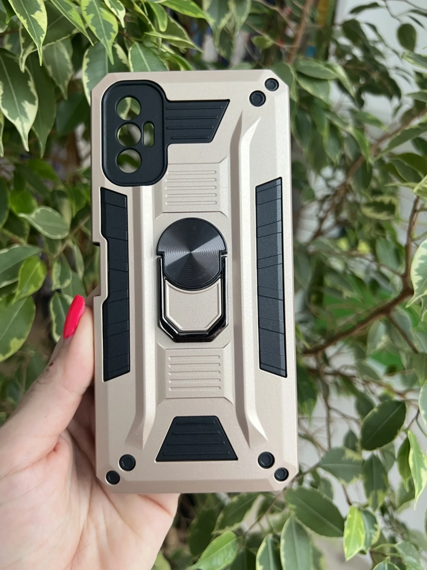 Золотой чехол противоударный military для Tecno Spark 8P / Техно Спарк 8Р