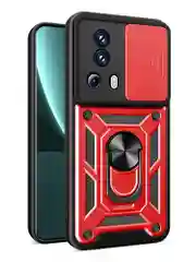 Красный чехол противоударный armors для Xiaomi 13 Lite / Сяоми 13 Лайт с защитой камеры
