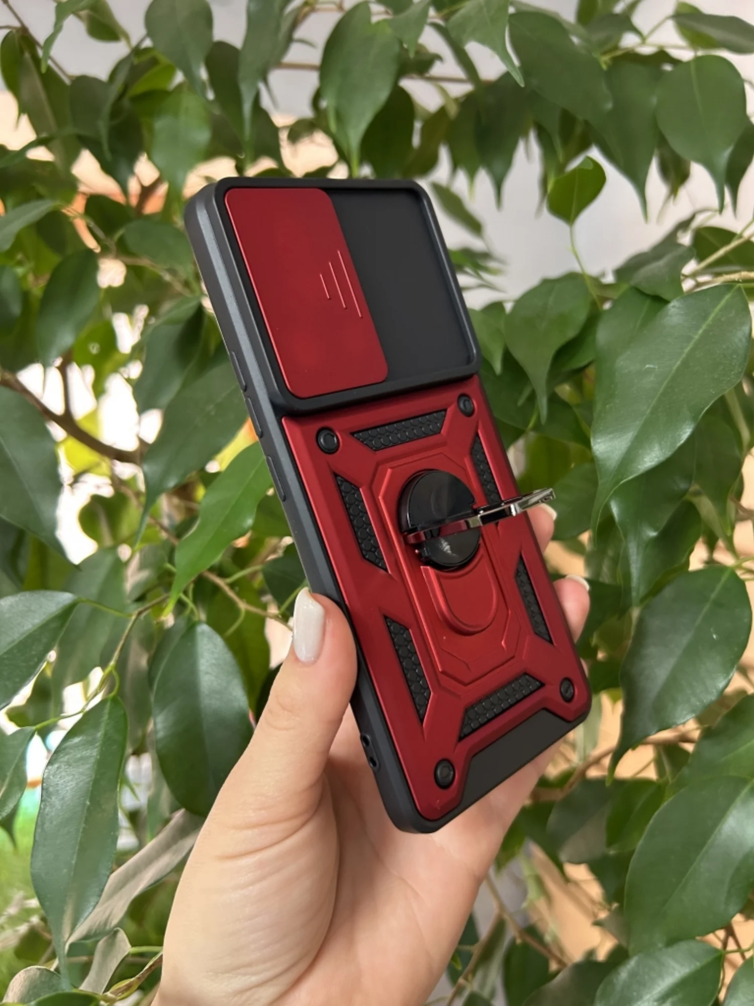 Красный чехол противоударный armors для Xiaomi 13 Lite / Сяоми 13 Лайт с защитой камеры