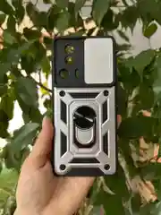 Серебряный чехол противоударный armors для Xiaomi 13 Lite / Сяоми 13 Лайт с защитой камеры