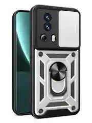 Серебряный чехол противоударный armors для Xiaomi 13 Lite / Сяоми 13 Лайт с защитой камеры