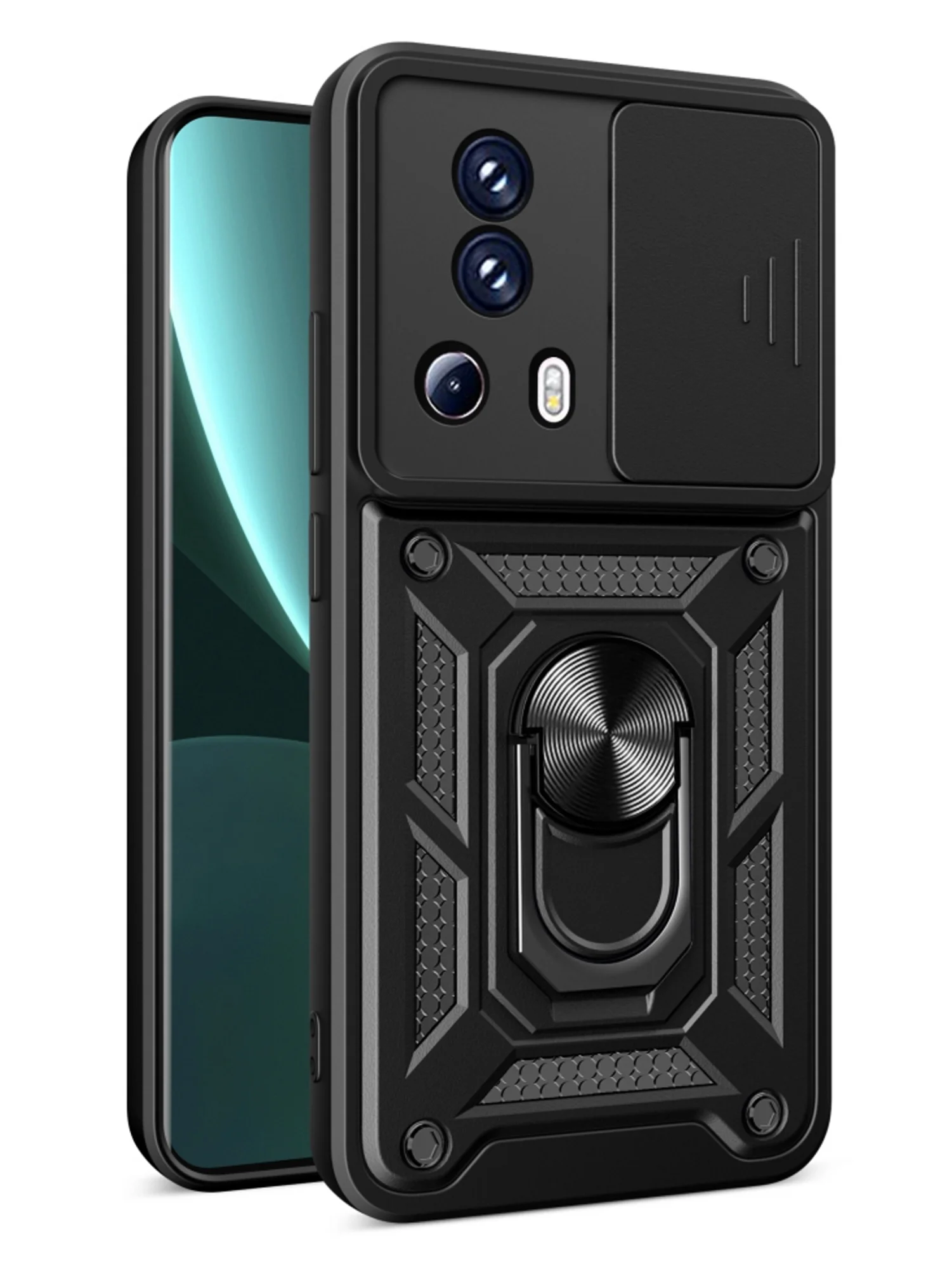 Черный чехол противоударный armors для Xiaomi 13 Lite / Сяоми 13 Лайт с защитой камеры