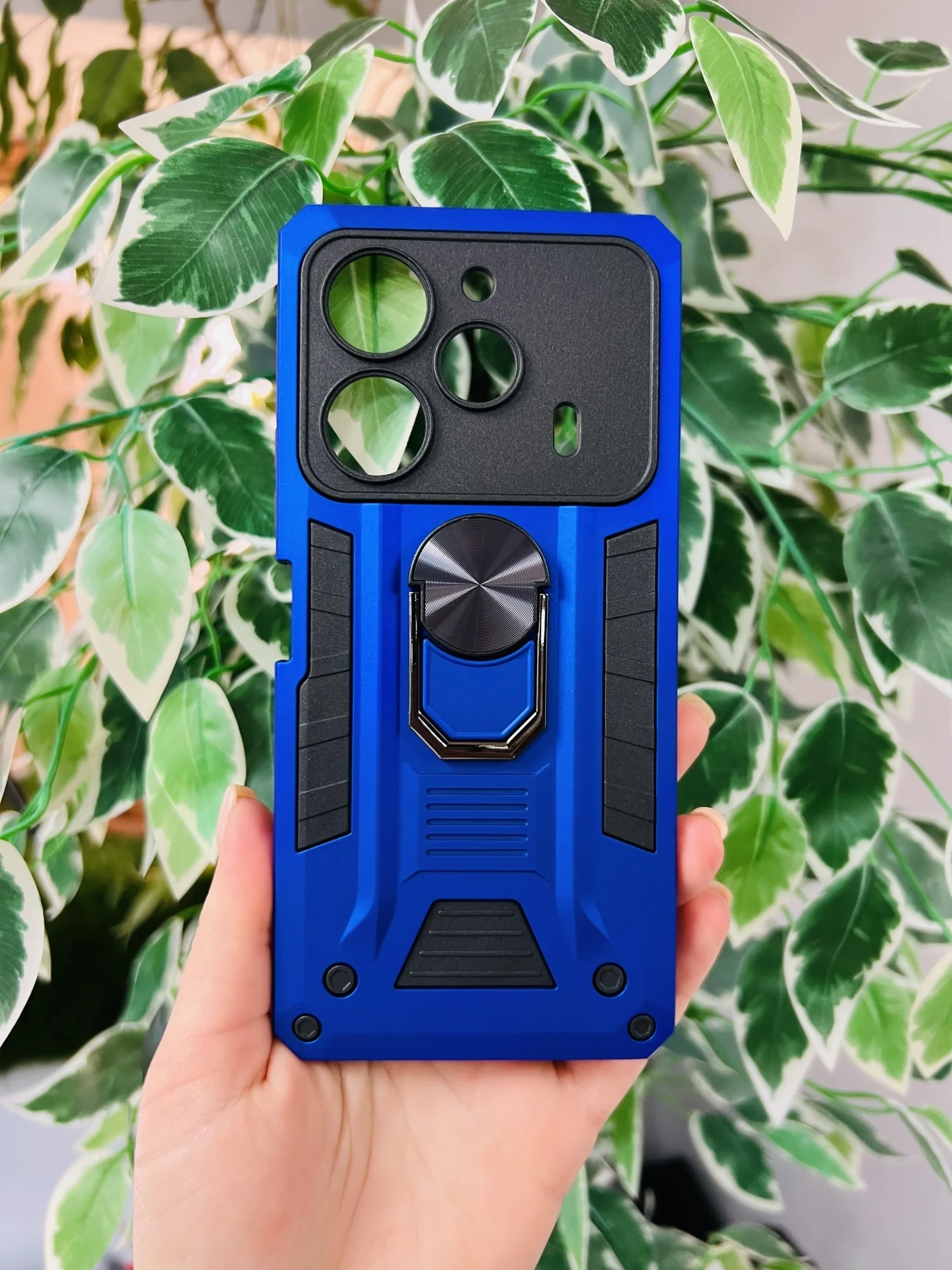 Синий чехол противоударный military для Tecno Pova 6 и Tecno Pova 6 Pro