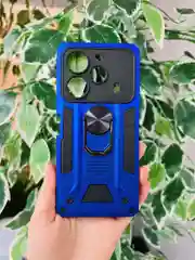 Синий чехол противоударный military для Tecno Pova 6 и Tecno Pova 6 Pro