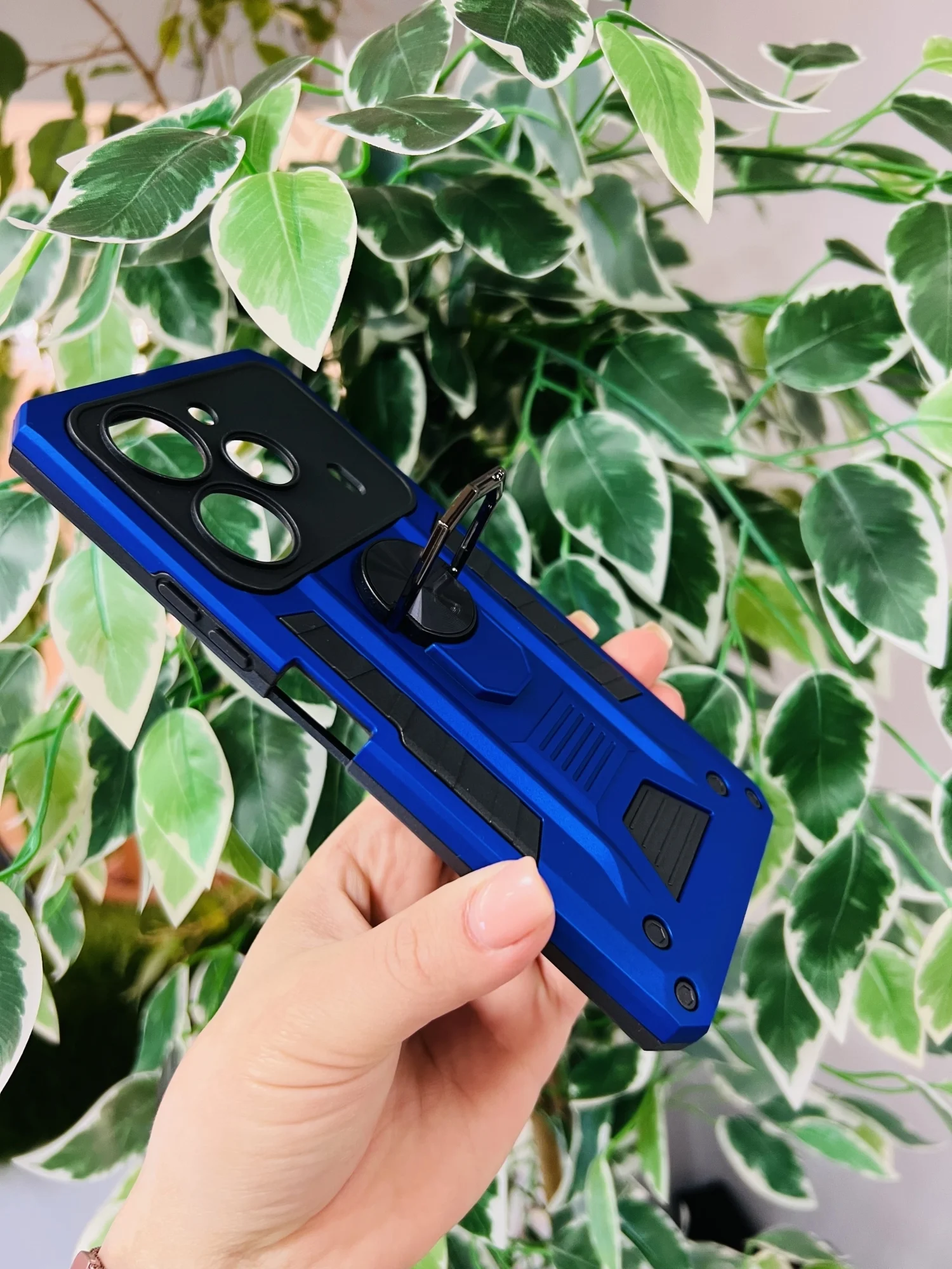 Синий чехол противоударный military для Tecno Pova 6 и Tecno Pova 6 Pro