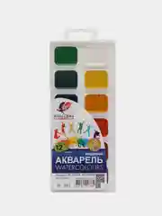Краски акварельные Луч 12 цветов без кисти
