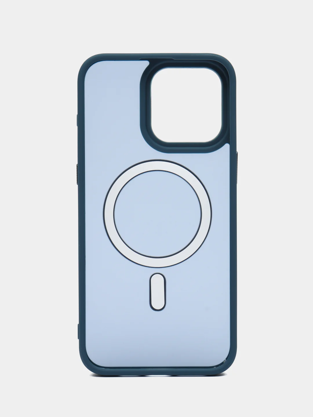 Синий чехол с MagSafe для iPhone 15, 14, 13, 12, 11, XS, XR, Plus, Pro, Max, mini, прозрачный силикон