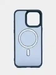 Синий чехол с MagSafe для iPhone 15, 14, 13, 12, 11, XS, XR, Plus, Pro, Max, mini, прозрачный силикон