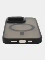 Черный чехол с MagSafe для iPhone 15, 14, 13, 12, 11, XS, XR, Plus, Pro, Max, mini, прозрачный силикон