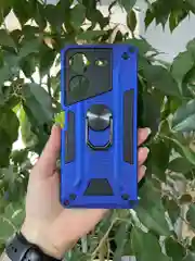 Синий чехол противоударный military для Tecno Pova 5 / Техно Пова 5
