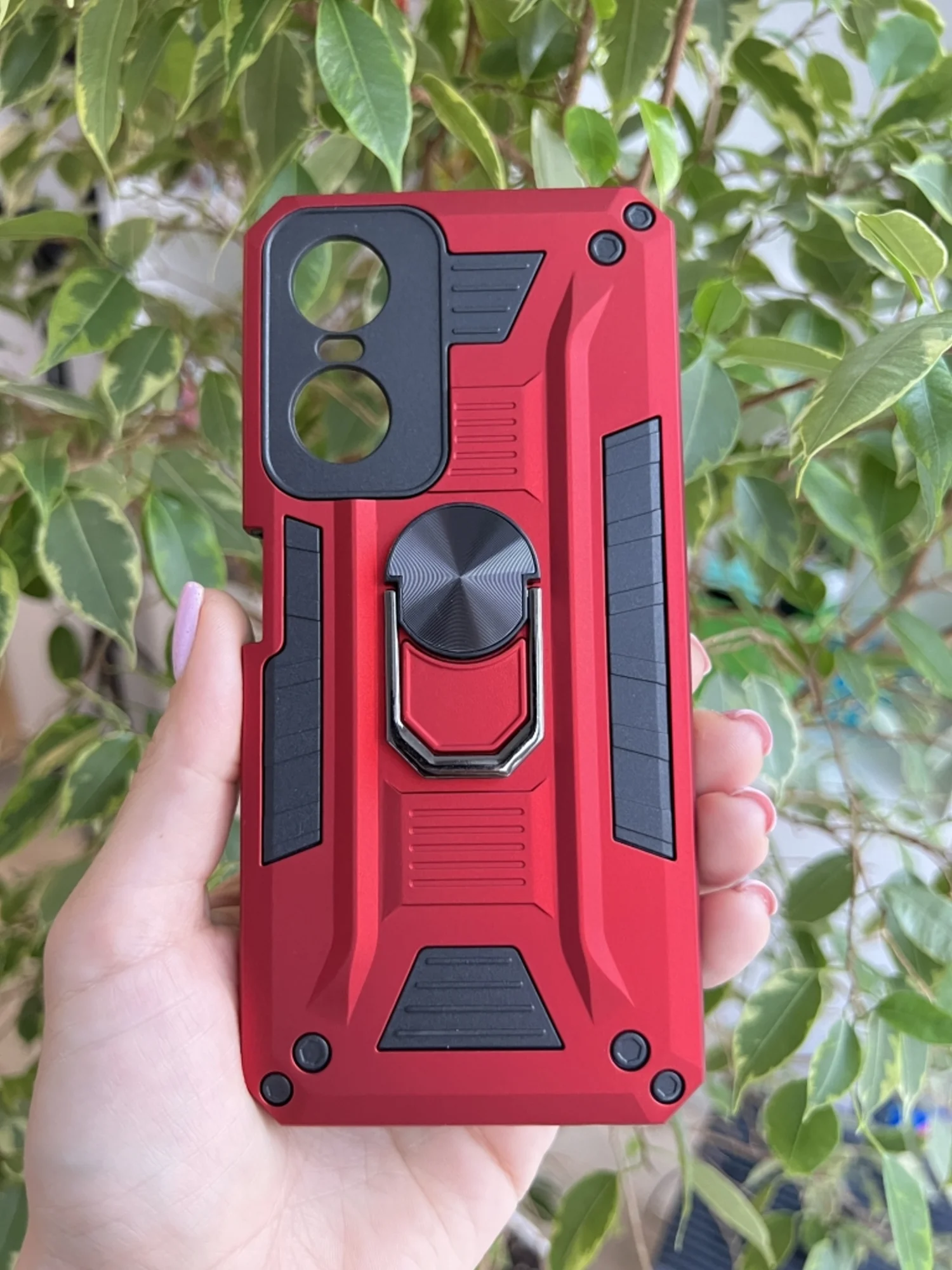 Красный чехол противоударный military для Tecno Pop 6 Pro / Техно Поп 6 Про