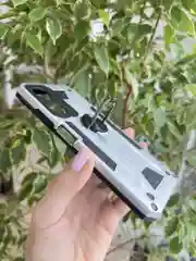 Серебряный чехол противоударный military для Tecno Pop 6 Pro / Техно Поп 6 Про