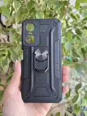 Черный чехол противоударный military для Tecno Pop 6 Pro / Техно Поп 6 Про