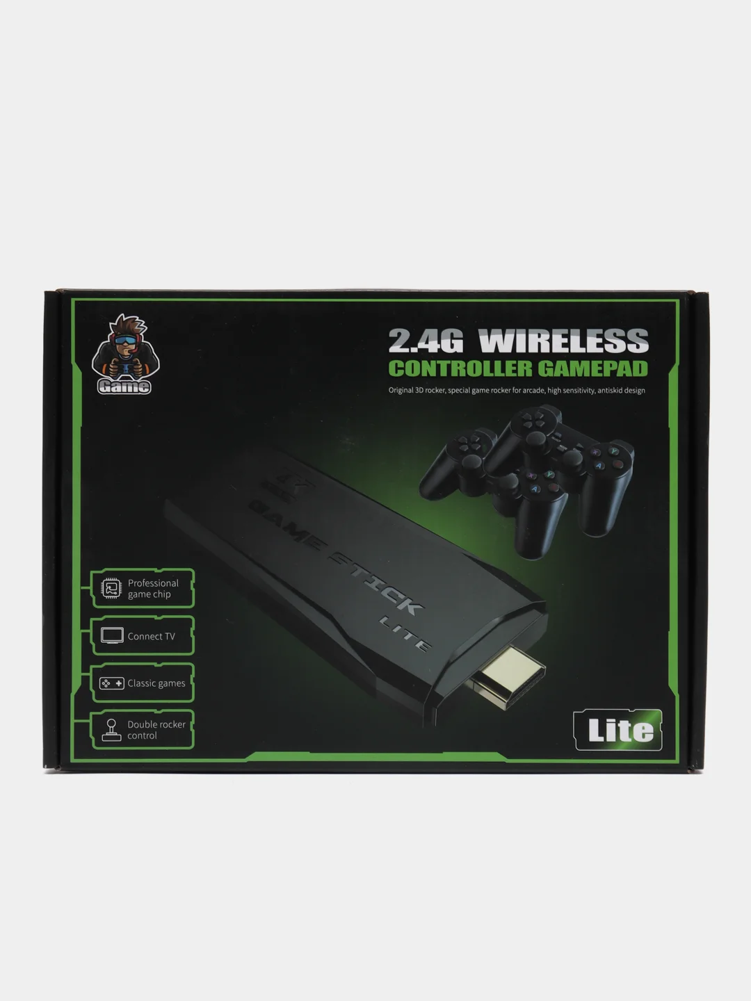 Игровая приставка для телевизора Game Stick Lite, портативная игровая консоль, 10000 игр
