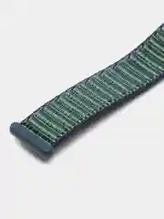 Тёмно-бирюзовый ремешок на липучке для Xiaomi Mi Band 3, 4, 5, 6, 7 Сяоми Ми Банд, тканевый, нейлоновый