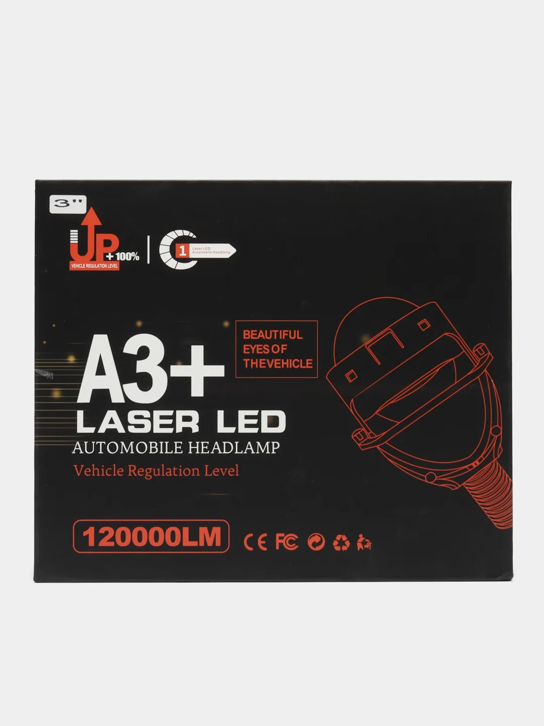 Светодиодные линзы Bi-Led A3+ Max New (комплект 2 шт.)