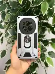 Серебряный чехол противоударный military для Honor Magic6 Pro / Хонор Меджик6 Про