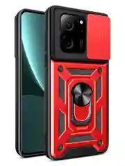 Красный чехол противоударный armors для Xiaomi 13T и 13T Pro/Сяоми 13Т и 13Т Про с защитой камеры
