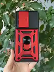 Красный чехол противоударный armors для Xiaomi 13T и 13T Pro/Сяоми 13Т и 13Т Про с защитой камеры