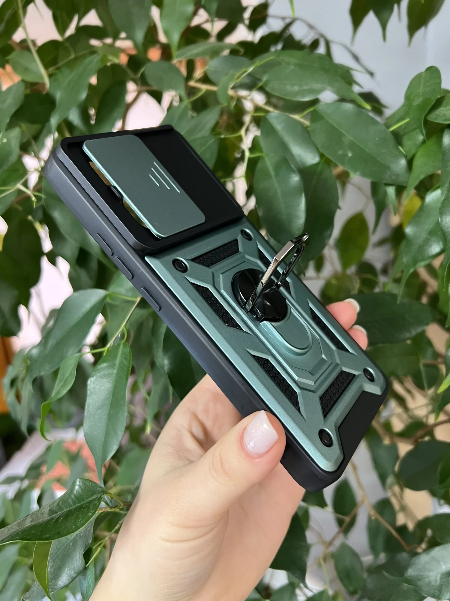 Зеленый чехол противоударный armors для Xiaomi 13T и 13T Pro/Сяоми 13Т и 13Т Про с защитой камеры