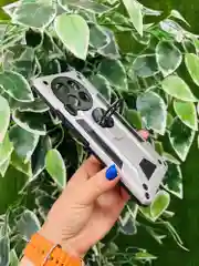 Серебряный чехол противоударный military для Tecno Camon 30 / Техно Камон 30