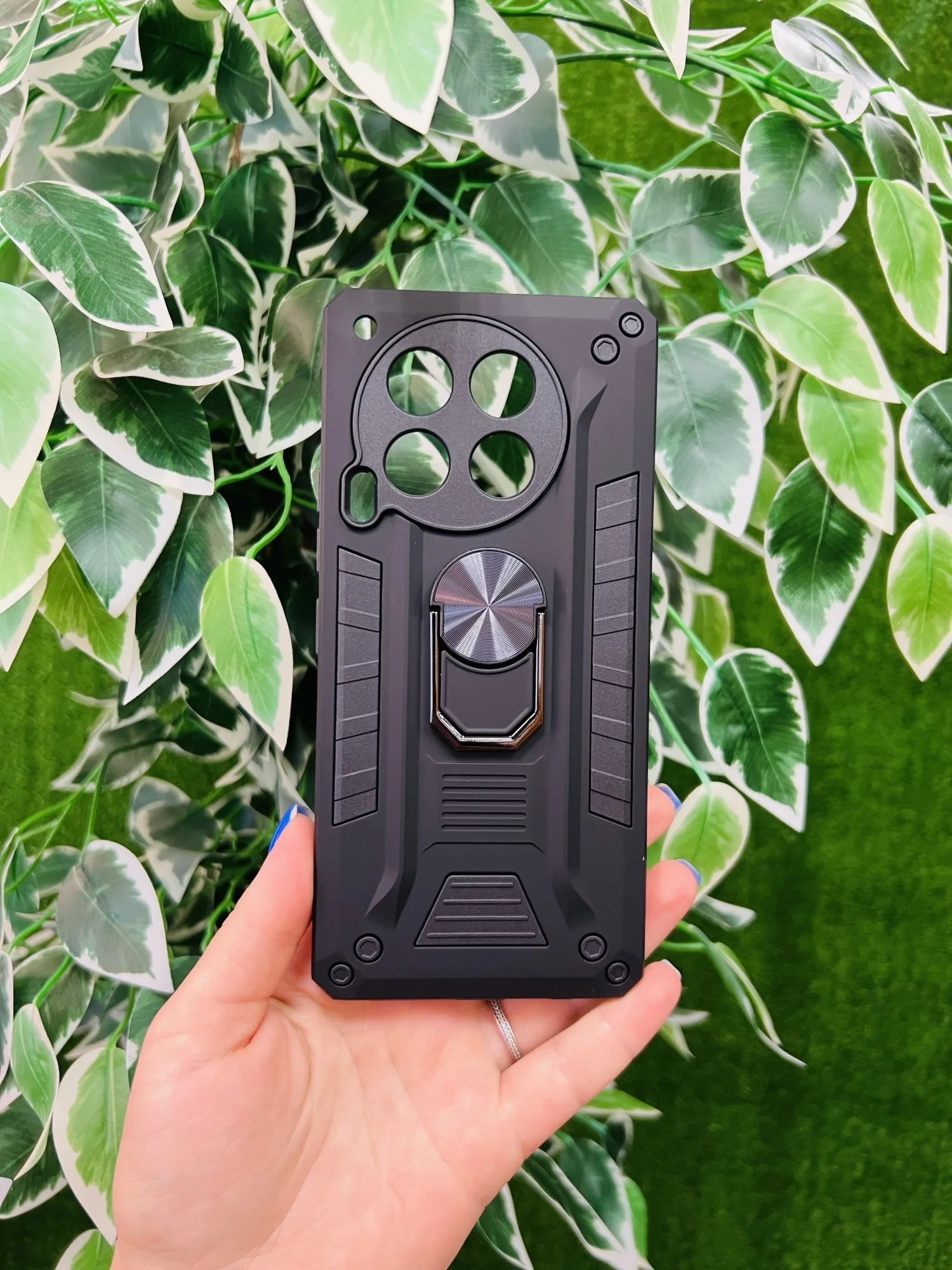 Черный чехол противоударный military для Tecno Camon 30 / Техно Камон 30
