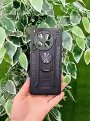 Черный чехол противоударный military для Tecno Camon 30 / Техно Камон 30