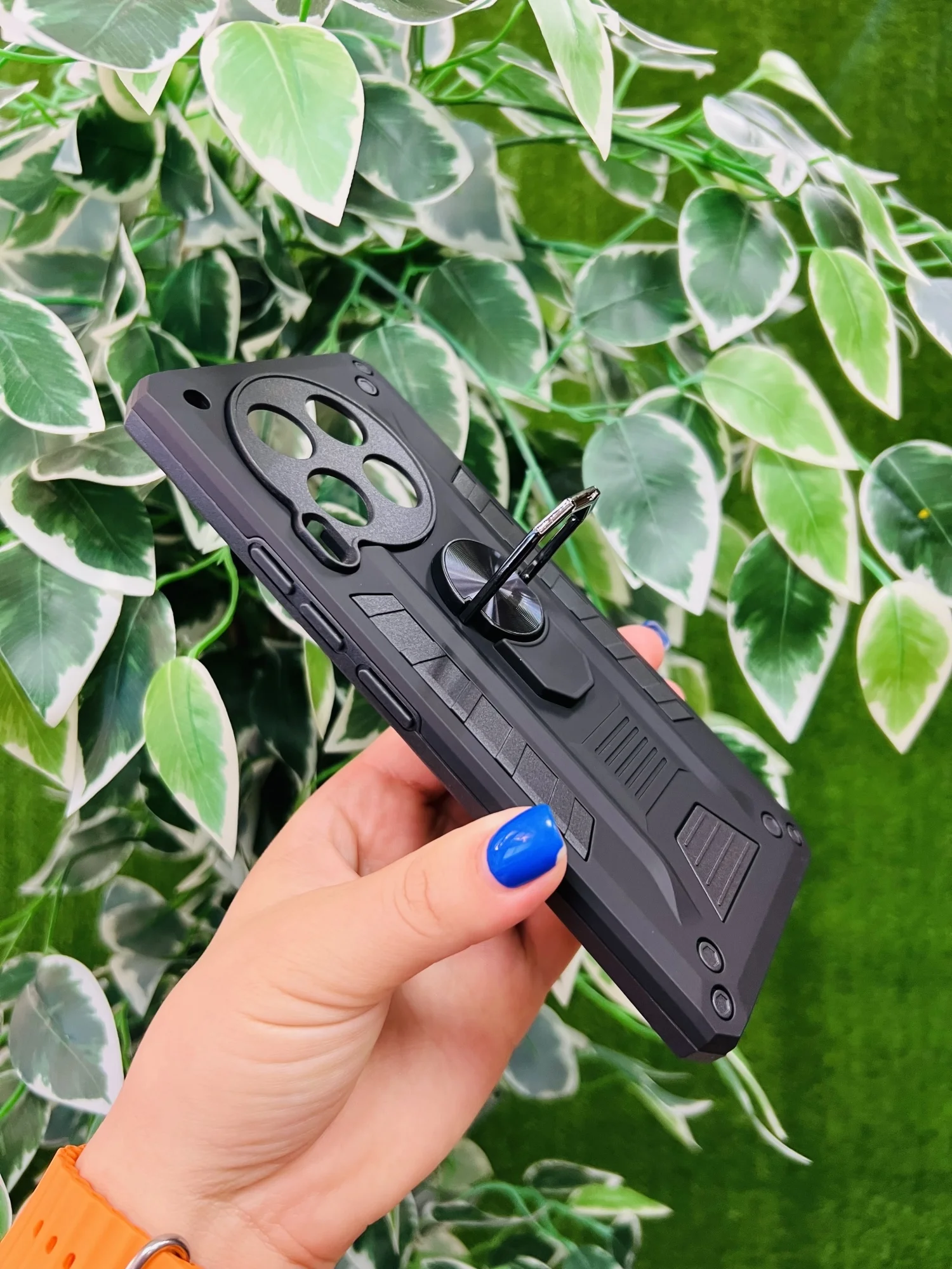Черный чехол противоударный military для Tecno Camon 30 / Техно Камон 30