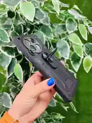 Черный чехол противоударный military для Tecno Camon 30 / Техно Камон 30