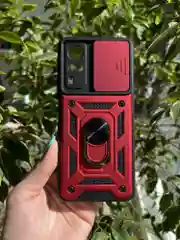 Красный чехол противоударный armors для Vivo Y31 и Y53S / Виво У31 и У53S с защитой камеры