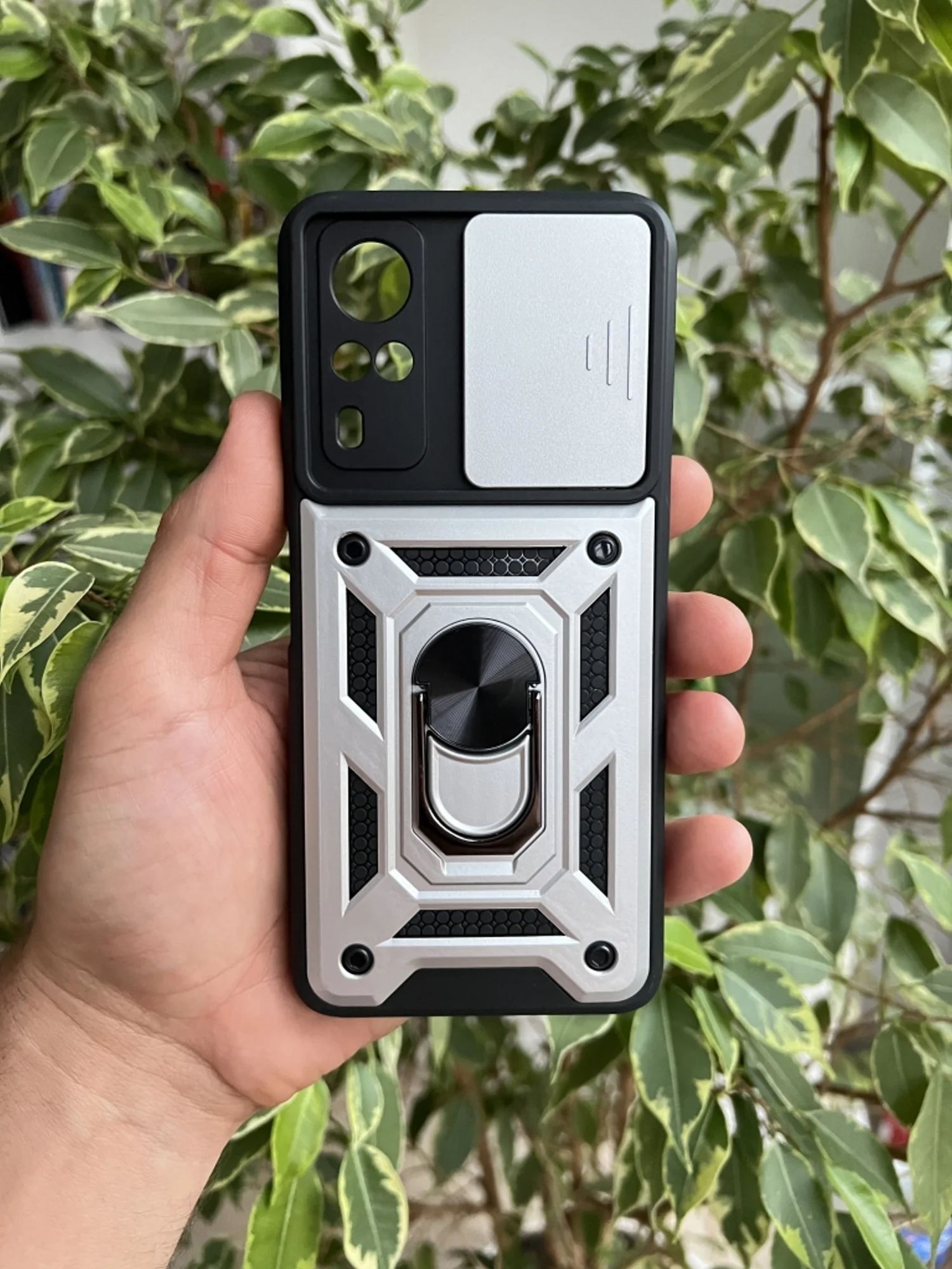 Красный чехол противоударный armors для Vivo Y31 и Y53S / Виво У31 и У53S с защитой камеры