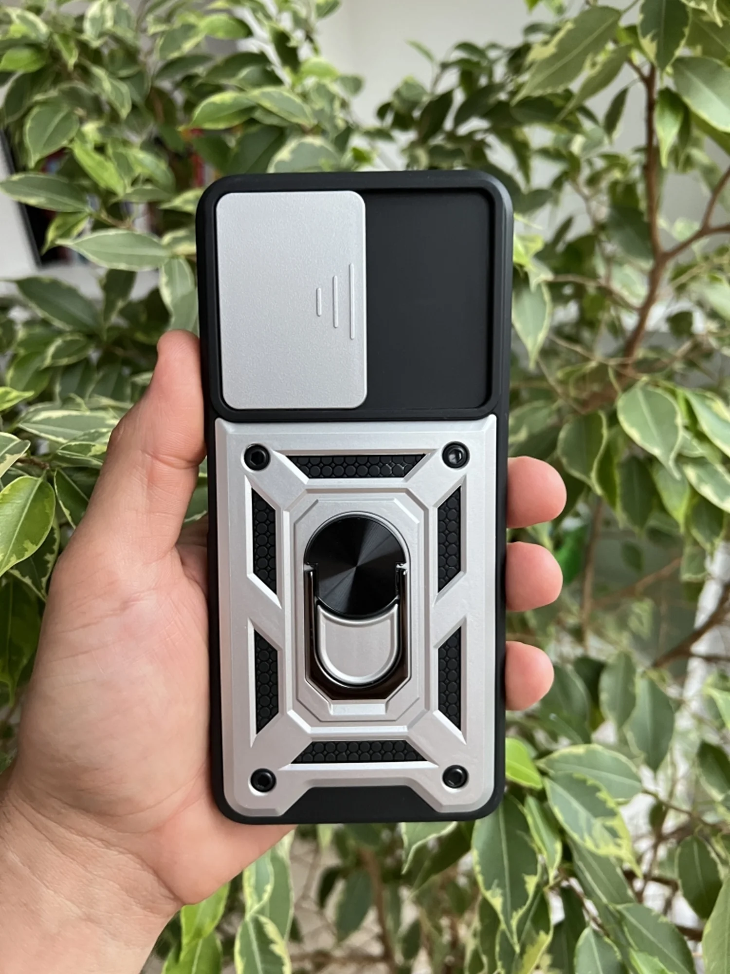 Серебряный чехол противоударный armors для Vivo Y31 и Y53S / Виво У31 и У53S с защитой камеры