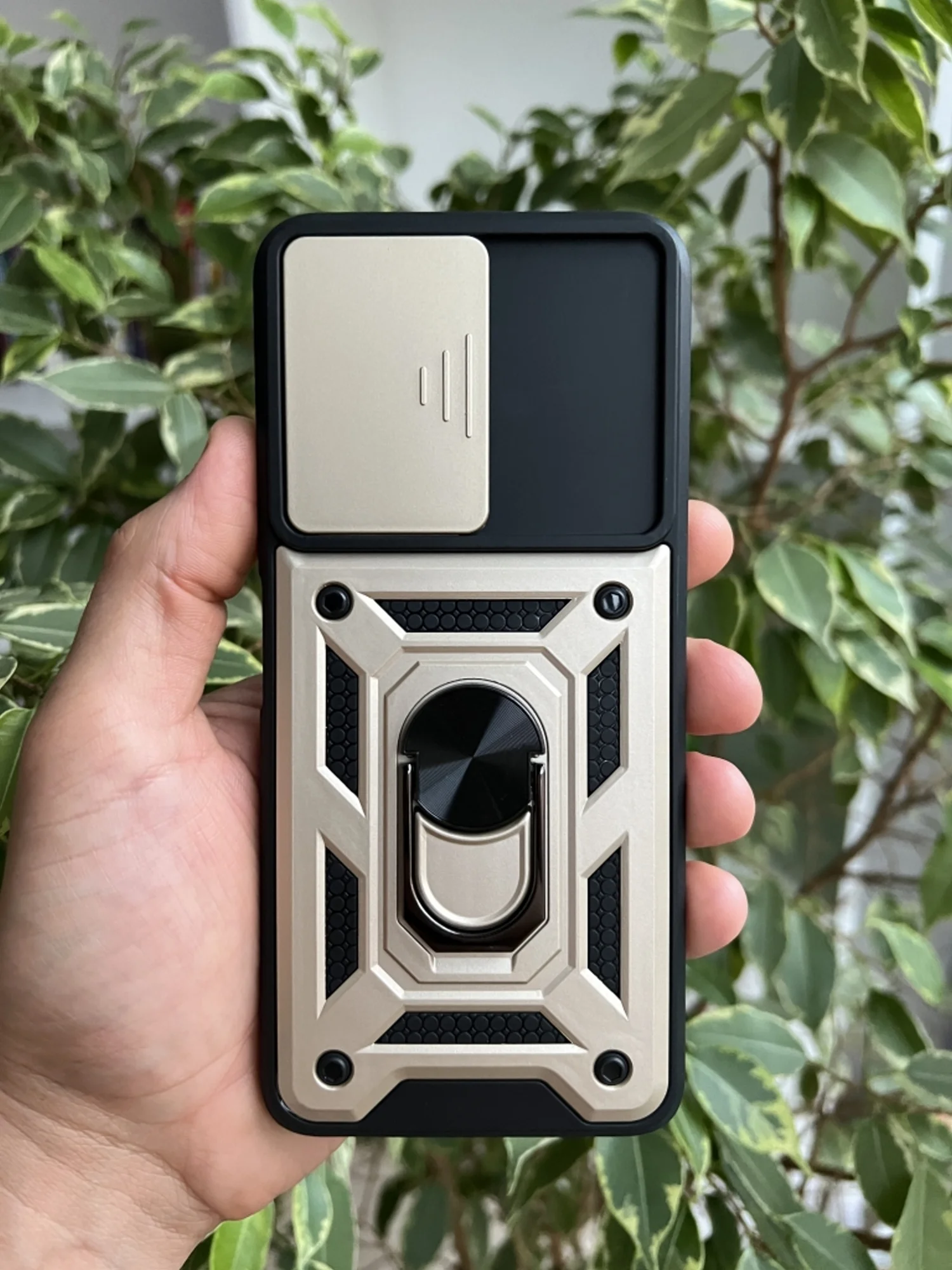 Золотой чехол противоударный armors для Vivo Y31 и Y53S / Виво У31 и У53S с защитой камеры