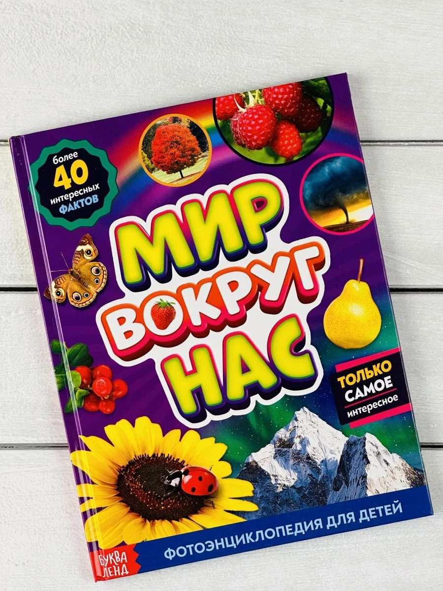 Детская познавательная энциклопедия книжка для детей окружающий Мир вокруг природа книга