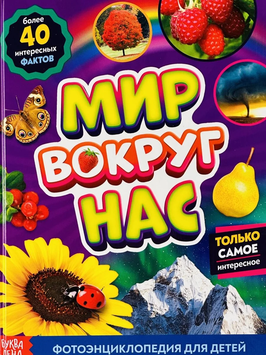 Детская познавательная энциклопедия книжка для детей окружающий Мир вокруг природа книга