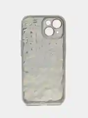 Серебряный чехол для iPhone 6s, 7, 8, SE, XR, XS, 11, 12, 13, 14, 15 Pro, Max, Plus, Mini,блестящий